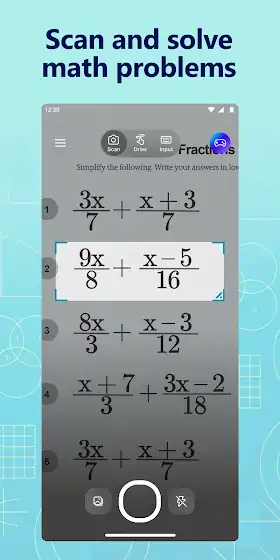 Scan and solve math problems