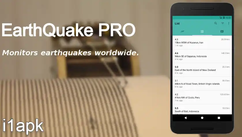 Download EarthQuake PRO app for Free