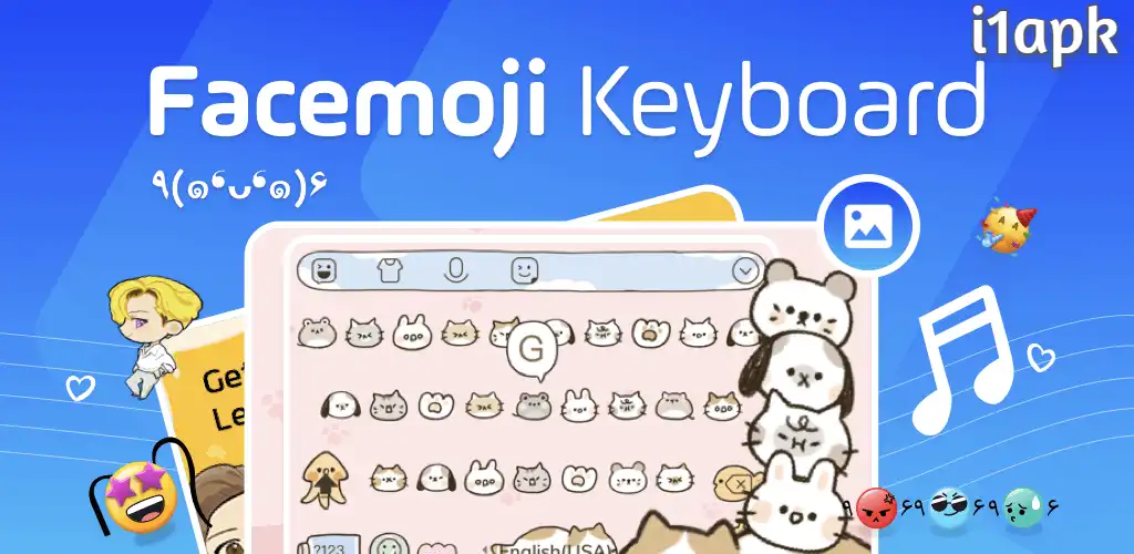 Facemoji Emoji Keyboard VIP apk