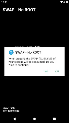 Swap no root mod apk